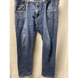 AG Adriano Goldschmied Men's Blue Jeans Straight Size 36x32 SKU 2645
